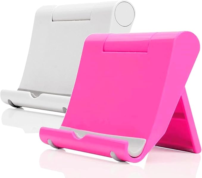 Cell Phone Stand for Desk Foldable Cell Phone Holder Desk Tablet Holder Mobile by JUSDIQIR