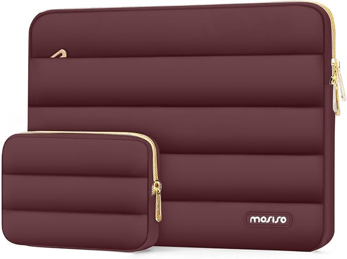 MOSISO 15-15.6 inch Laptop Case, 16 inch Puffy Laptop Sleeve Compatible by MOSISO