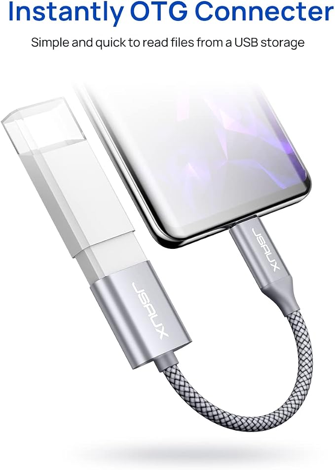 JSAUX USB C to USB Adapter, USB Type C Male to USB 3.0 Female OTG Cable - Image 5