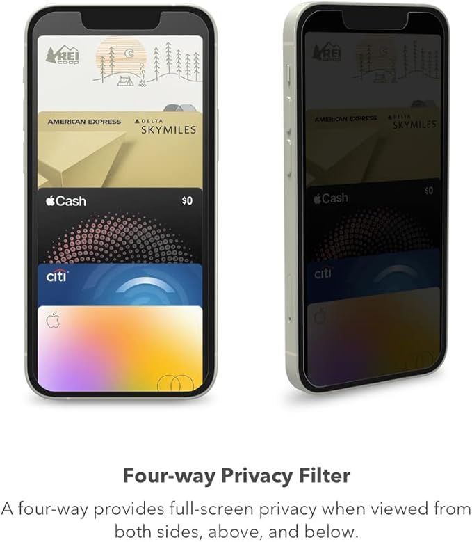 ZAGG InvisibleShield Glass Elite Privacy Screen Protector - Image 4
