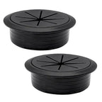 2 Pcs Desk Grommet 2-3/8" / 60 mm, Desk Hole Cover by EASYEAH