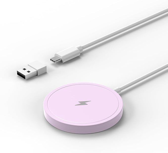 Wireless Charger, 15W Max Fast Magnetic Wireless Charging Pad Compatible by PINRUIGE