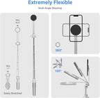 PHOPIK 35" Magnetic Selfie Stick Phone Tripod, Extendable Phone Tripod - Image 3