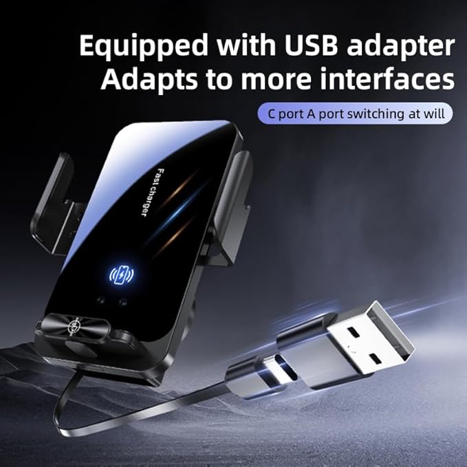 Magnetic Phone Holder Car Wireless Charger, 66W Fast Charging Phone Mount 360 - Image 7