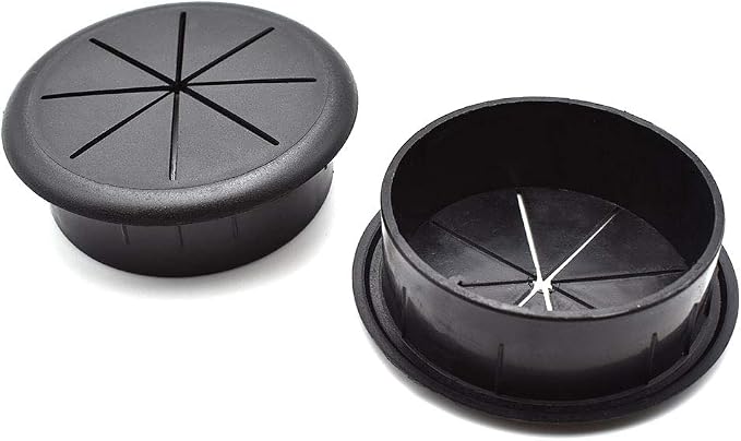 2-3/8 Inch Flexible Desk Grommets Wire Cord Hole Cover Cable Organizer - Image 3