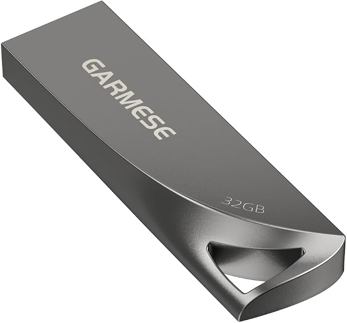 32GB USB 3.0 Flash Drive, Waterproof Metal USB Memory Stick, Slim Thumb Drive by GARMESE