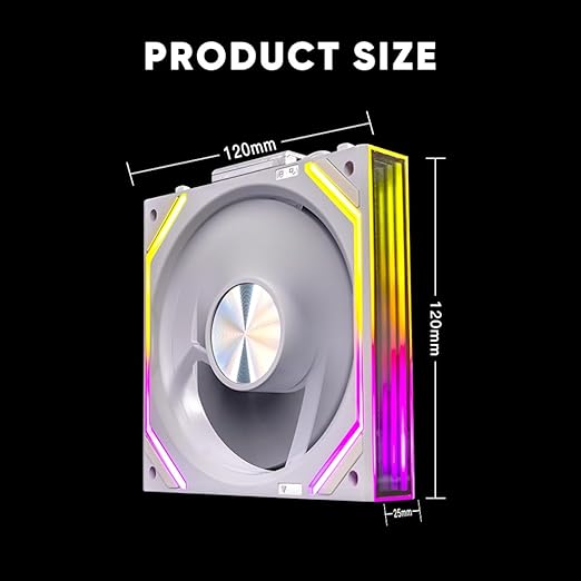 Jungle Leopard Interstellar V2 RS 120mm PC Reverse Blade Case Fan Infinity - Image 6