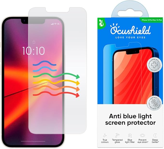 Ocushield Anti Blue Light Tempered Glass Screen Protector by Ocushield-BlueLightFilteringScreenProtectorGlasses