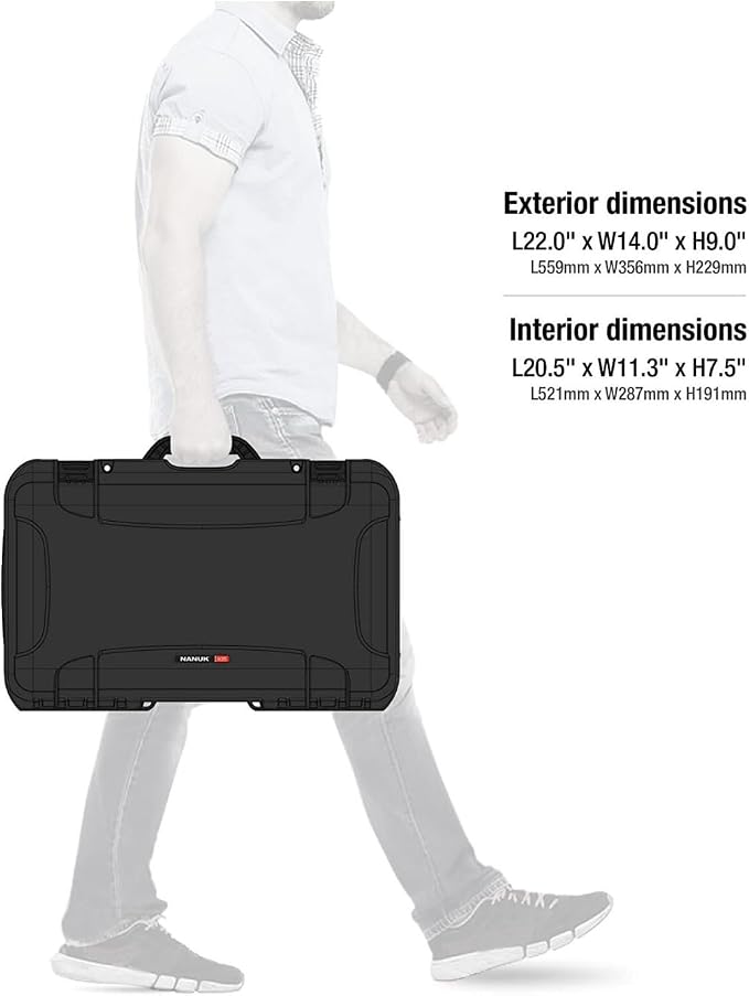 NANUK Wheeled Series 935 Lightweight NK-7 Resin Waterproof Protective Case - Image 6