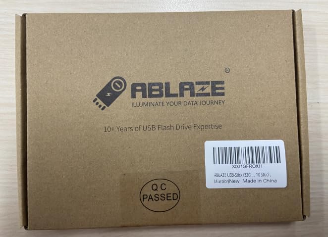 ABLAZE 32GB Flash Drive 10 Pack, USB 2.0 Memory Stick - Image 9