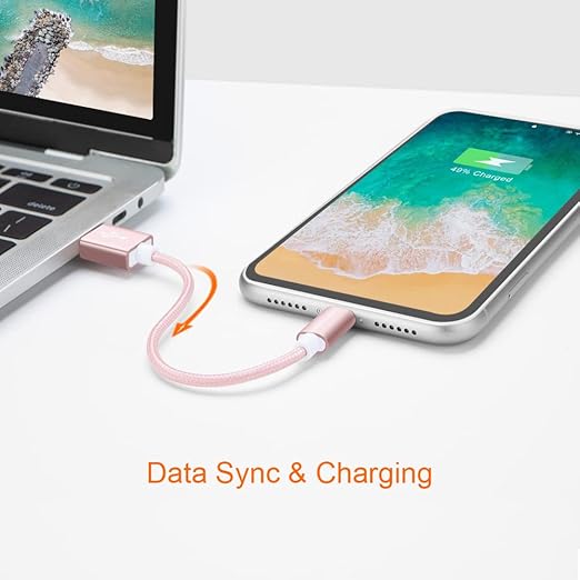 CableCreation USB A to Lightning Cable 6inch, Short iPhone Charging Data Sync - Image 4