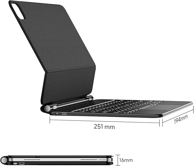 HOU Keyboard Case for iPad Air 11 inch 2025/2024&iPad Pro 11 Inch Gen 2022 - Image 8