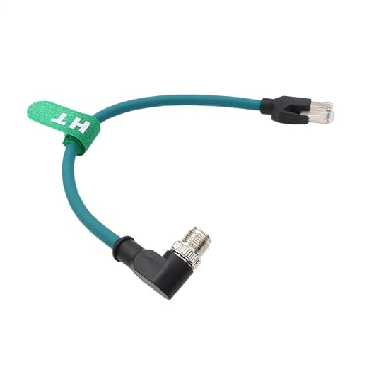 Ethernet Right Angle M12 8 Pin X-Coded RJ45 CAT-7e GigE High Speed Cable - Image 7