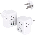 2 Pack Israel Power Adapter, One Beat Israel Travel Plug Adapter by OneBeat