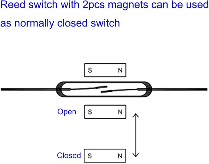 30pcs Reed Switch, Normally Open Magnetic Induction Switch, Miniature Reed - Image 5