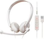 USB Headset with Microphone for PC by FEABASK