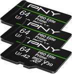 PNY 64GB PRO Elite Prime C10 U3 V30 A2 microSDXC Flash Memory Card – Ultra-Fast - Image 3