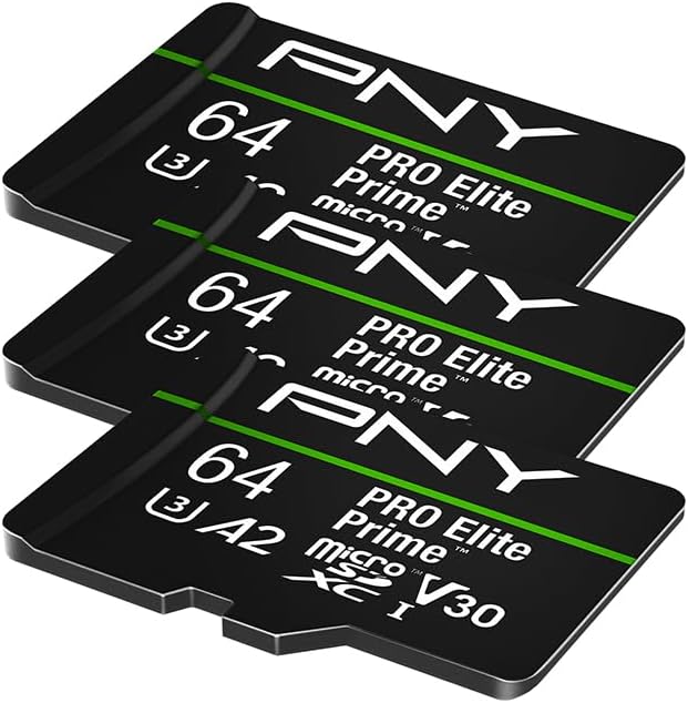 PNY 64GB PRO Elite Prime C10 U3 V30 A2 microSDXC Flash Memory Card – Ultra-Fast - Image 3
