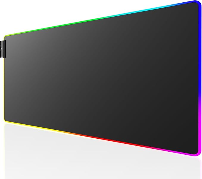 KTRIO RGB Large Gaming Mouse Pad Desk Mat, Superior Micro-Weave Cloth by KTRIO