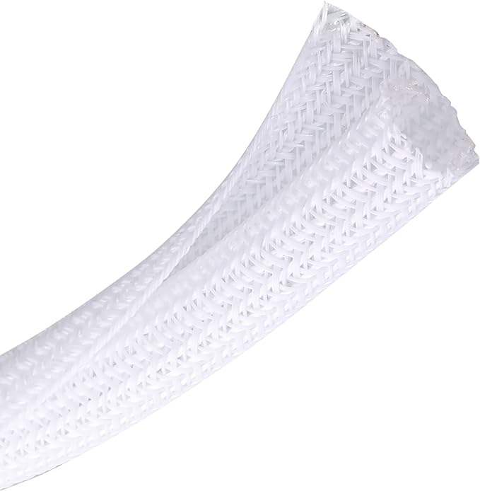 CrocSee 25ft - 3/8 inch Braided Cable Management Sleeve Cord Protector - by CrocSee