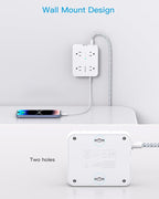10 Ft Surge Protector Power Strip, HANYCONY Extension Cord - Image 6