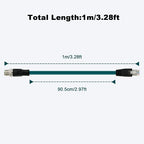 Alvin's Cables M12 8 Pin Male to RJ45 Shielded Ethernet Cable M12 X Coded 8 - Image 8
