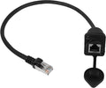CERRXIAN 35cm RJ45 Male to Female Cat5 5e 6 Waterproof Panel Mount LAN Network by CERRXIAN