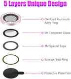AGVEE 3+3 6 Pack for iPhone 13 6.1 inch / 13 Mini 5.4 inch Camera Lens Cover - Image 7