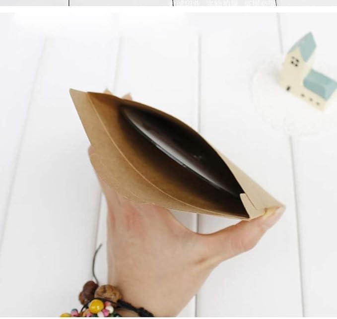 25 Pcs Retro Kraft Paper CD DVD Sleeves Envelopes Cardboard Storage Cases - Image 3