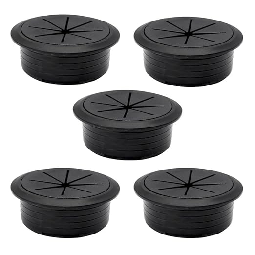 5 Pcs Desk Grommet 2-3/8" / 60 mm, Desk Hole Cover by EASYEAH