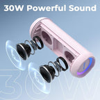 RIENOK Portable Bluetooth Speaker 30W Dual Pairing True Wireless Stereo HD - Image 2
