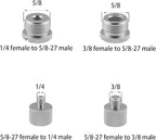 TAODAN 8PCS Black and Silver Aluminum Alloy Microphone Adapter Screws Set - Image 4