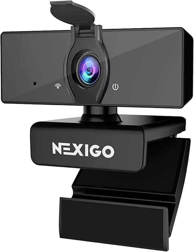 NexiGo N660 1080P Business Webcam, Dual Microphone & Privacy Cover, USB FHD Web by NexiGo