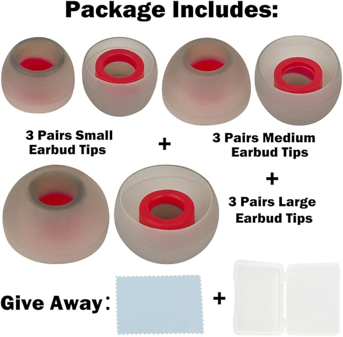 Earbud Tips Replacement Earbud Tips Earbud Replacement Tips Headphone Earbud - Image 2