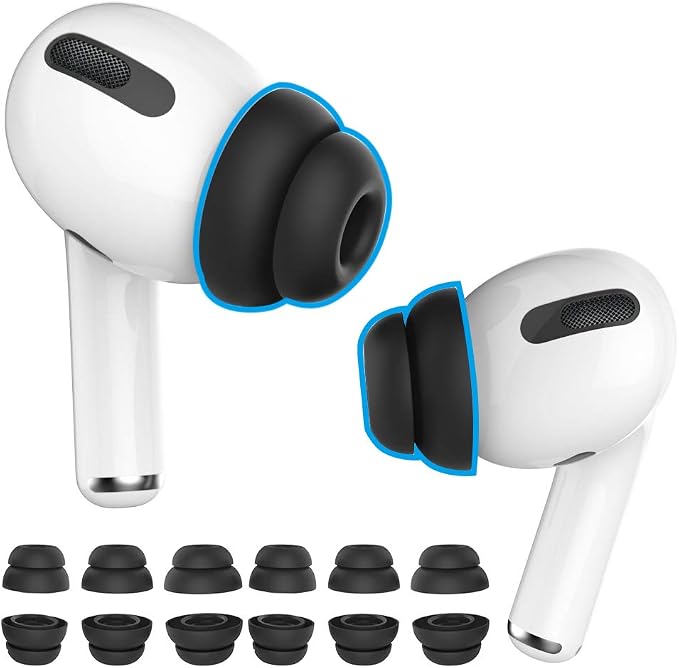 Delidigi for 6 Pairs AirPods Pro 2nd/1st Generation Replacement Ear Tips by Delidigi