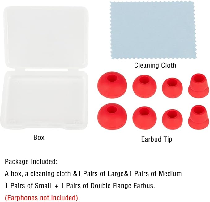 Silicone Earbud Replacement Tips Earbuds Eargels Earpads Compatible - Image 7