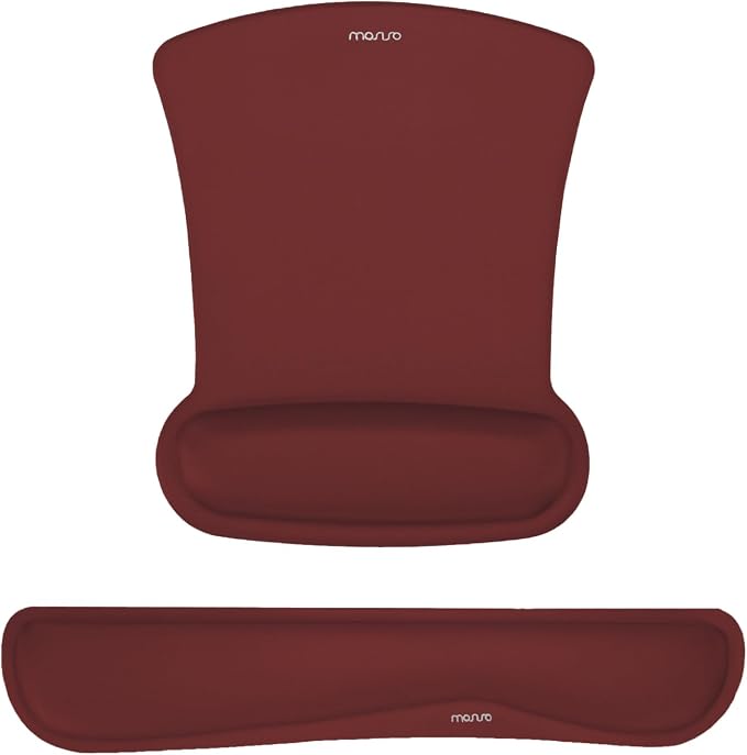 MOSISO Wrist Rest Support for Mouse Pad & Keyboard Set, Ergonomic Mousepad by MOSISO