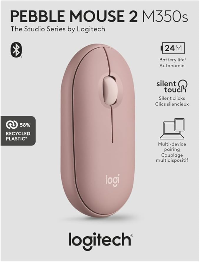 Logitech Pebble Mouse 2 M350s Slim Bluetooth Wireless Mouse, Lightweight - Image 11