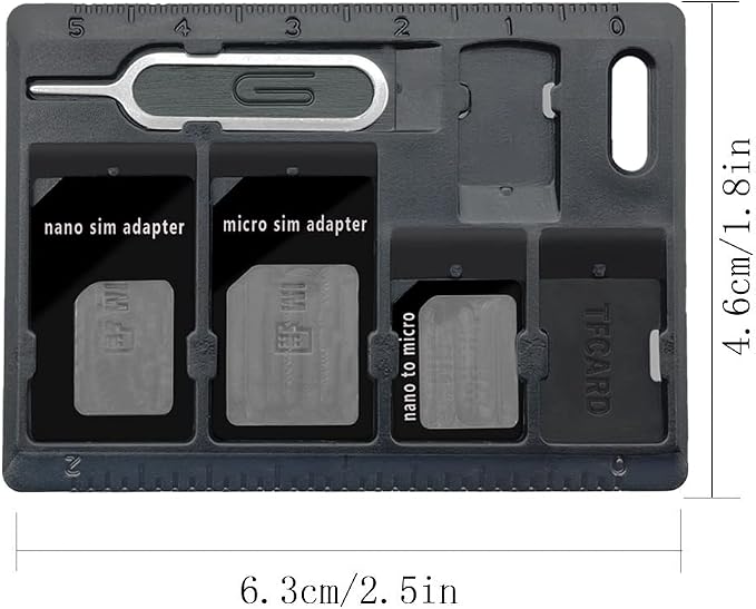 1 Pack SIM Card Holders with Tray Opener Pins, Card Storage Tool Set - Image 2