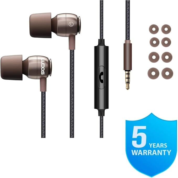 LUDOS Clamor Wired Earbuds in-Ear Headphones, 5 Years Warranty, Earphones - Image 7