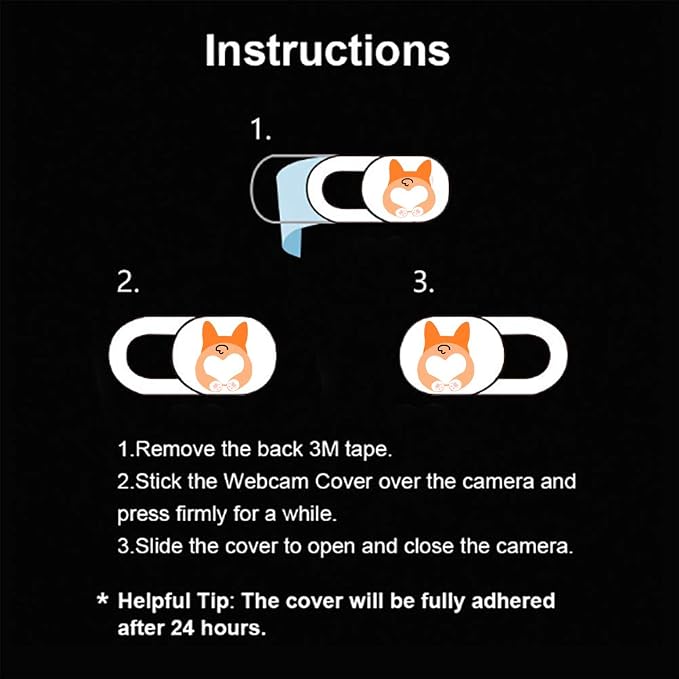 Laptop Camera Cover Slide 3 Pack Ultra Thin Slide Computer Webcam Covers - Image 5