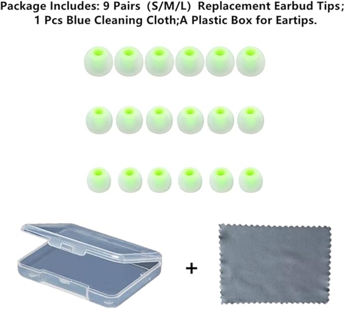 Earbuds Replacement Tips Silicone Earbud Tips Ear Gels Fit - Image 2
