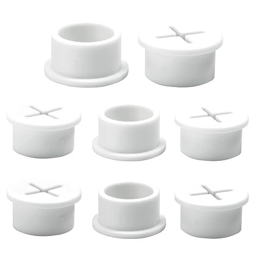 Desk Grommet, 3/4 in 20 mm Silicone Rubber Grommets, Flexible Wall Cord Pass by BOPOREAE