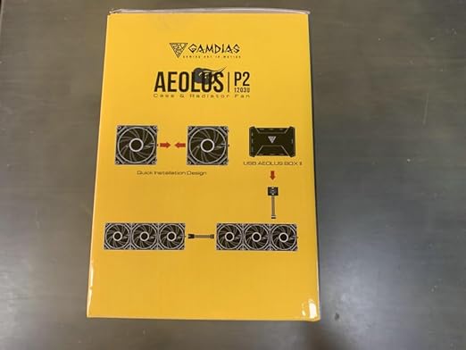 GAMDIAS Aeolus P2-1203U 120mm ARGB PWM Fan, Include Reverse Fan Blade x3 - Image 16