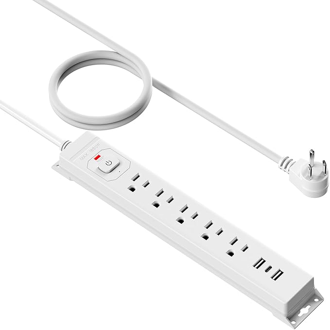 15 Ft Power Strip Surge Protector by ZHANGONG%7CSmartPowerSolutio