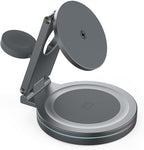 Foldable 360º Rotatable Zinc Alloy 3-in-1 Magnetic Wireless Charger, 3 in 1 by SDPRYXGSWIRELESSCHARGER