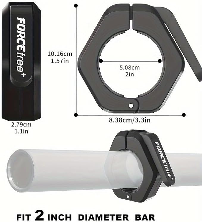 Barbell Clips, Barbell Clamps, Quick Release Olympic Barbell Clamps - Image 5