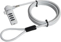 Sendt White Notebook/Laptop Combination Lock Security Cable by Sendt