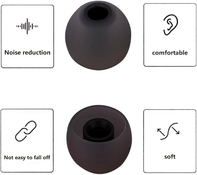Earbud Tips Replacement Earbud Tips Ear Bud Replacement Pieces Silicone Soft - Image 7