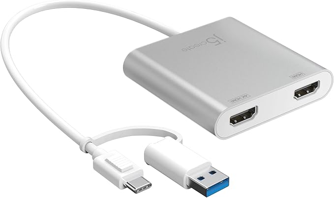 j5create USB-C to Dual HDMI Multi-Monitor Adapter by j5create